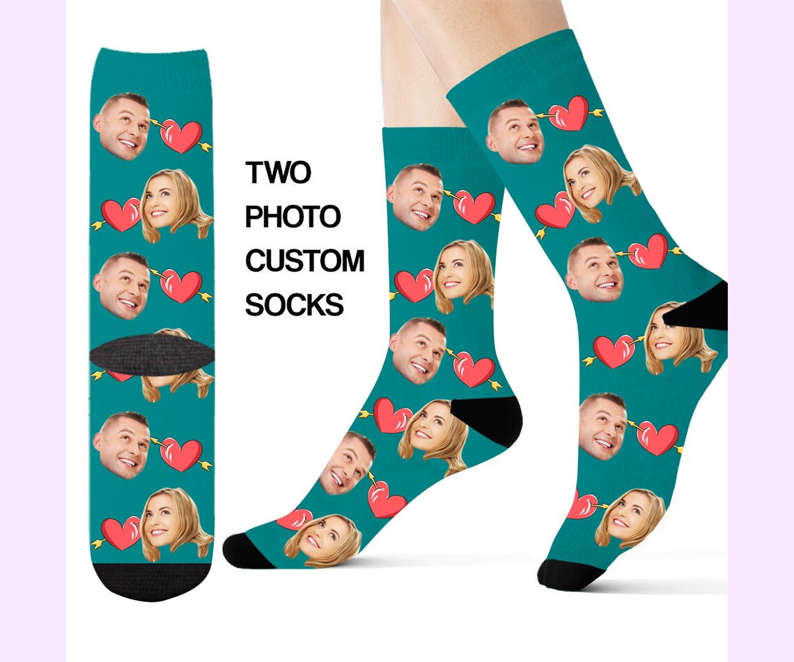 Custom Novelty Divvy Up custom Socks Funny Print Couples Dog Etsy
