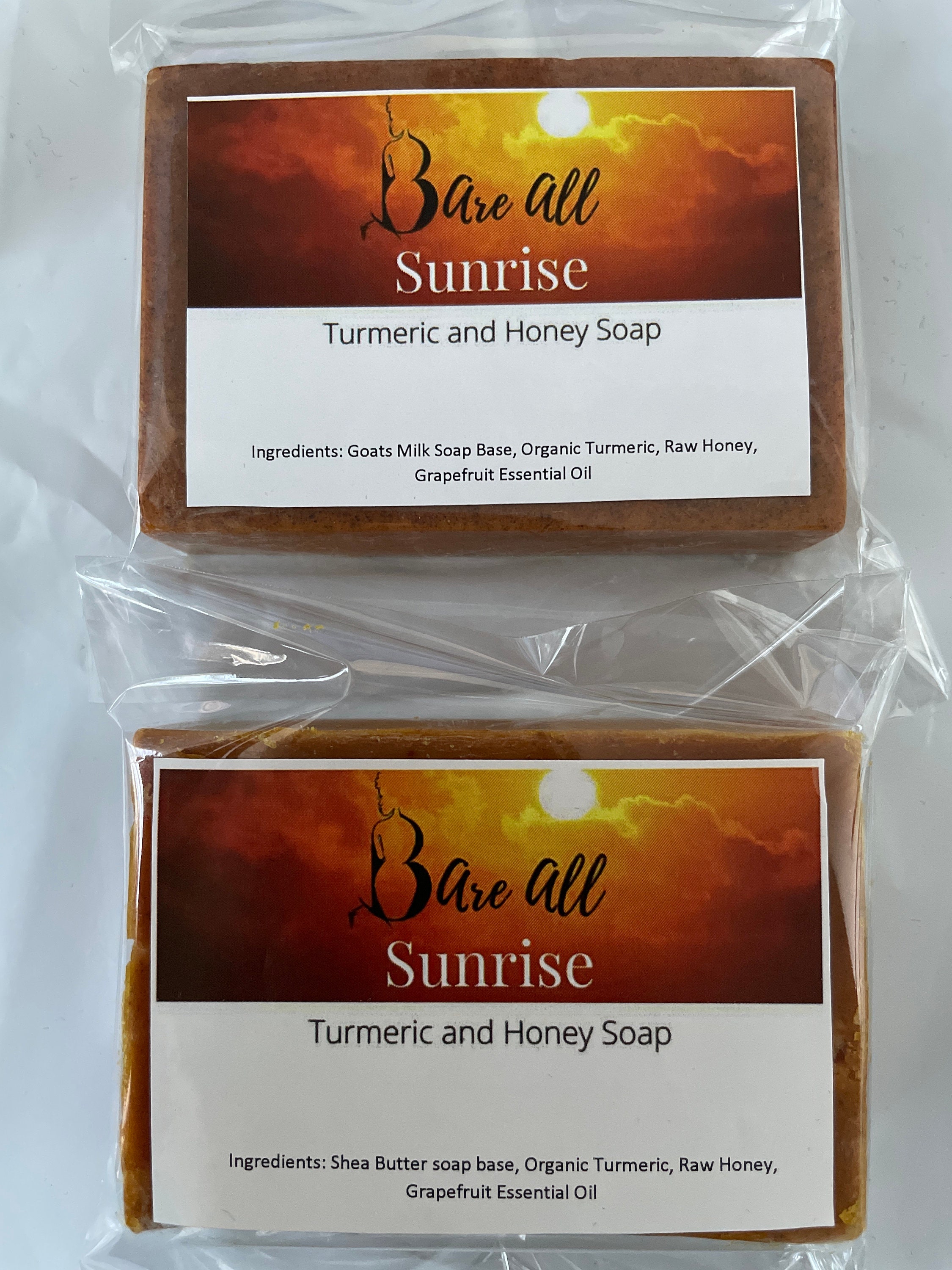 Sunrise Turmeric and Honey Soap 100 Natural Etsy