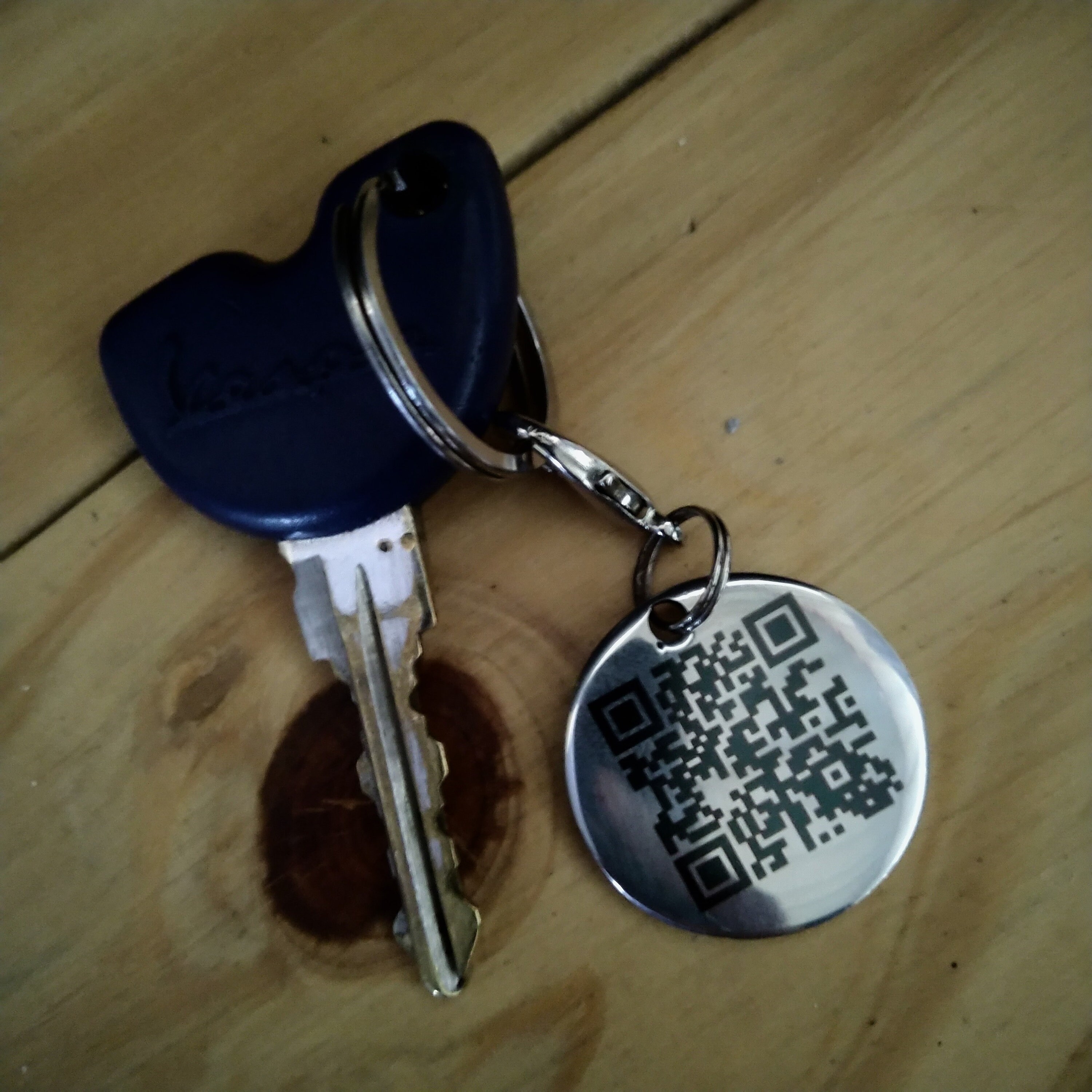 Key Chain with QR barcode All Social Media Digital Content Etsy