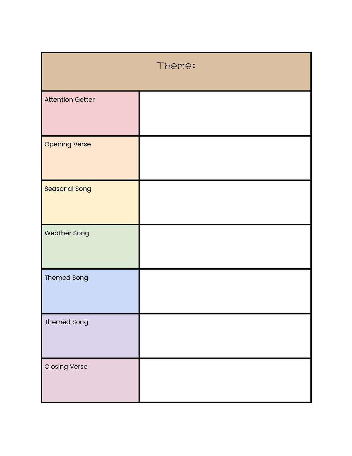 Lesson Planning Templates - Completely Editable! - Etsy
