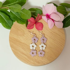 Mini Flowers Earrings | Polymer Clay Earrings | Cute Daisy | Gifts | Handmade Earrings | Jewelry | Floral Earrings | Spring Earrings