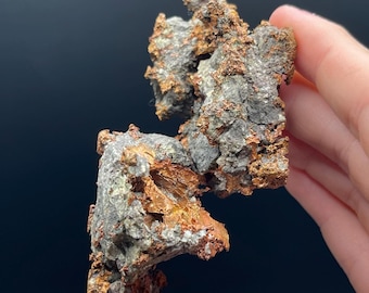 Native Copper Specimen from Houghton Co, Michigan (176g), Natural Copper, Minerals, Collector specimen, Crystals, Rocks