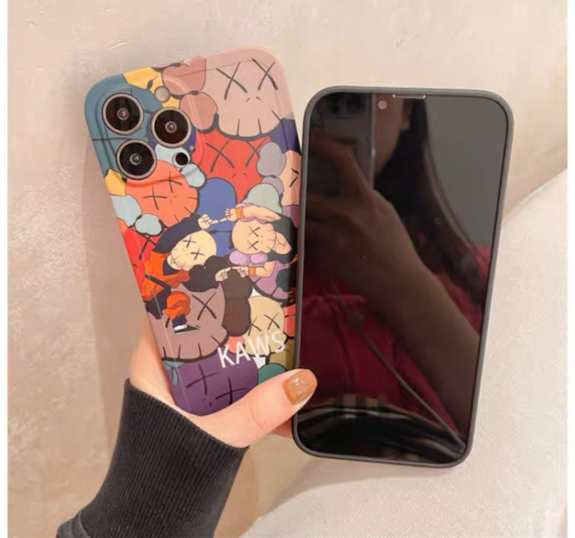 Tide brand KAWS Sesame Street Violent Bear Mobile Phone Silicone Case  iphone 7 8 x xr xs 11 12 13 pro max case