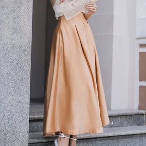 Maxi Satin Skirt Women A Line Silk Skirt High Waist Skirt - Etsy