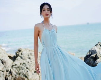 Blue Beach Dress - Etsy Australia