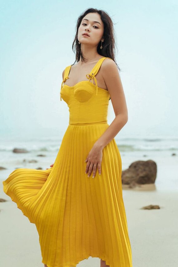 Tie Strap Midi/maxi Silk Dress Sweetheart Neck Maxi Dress - Etsy Singapore