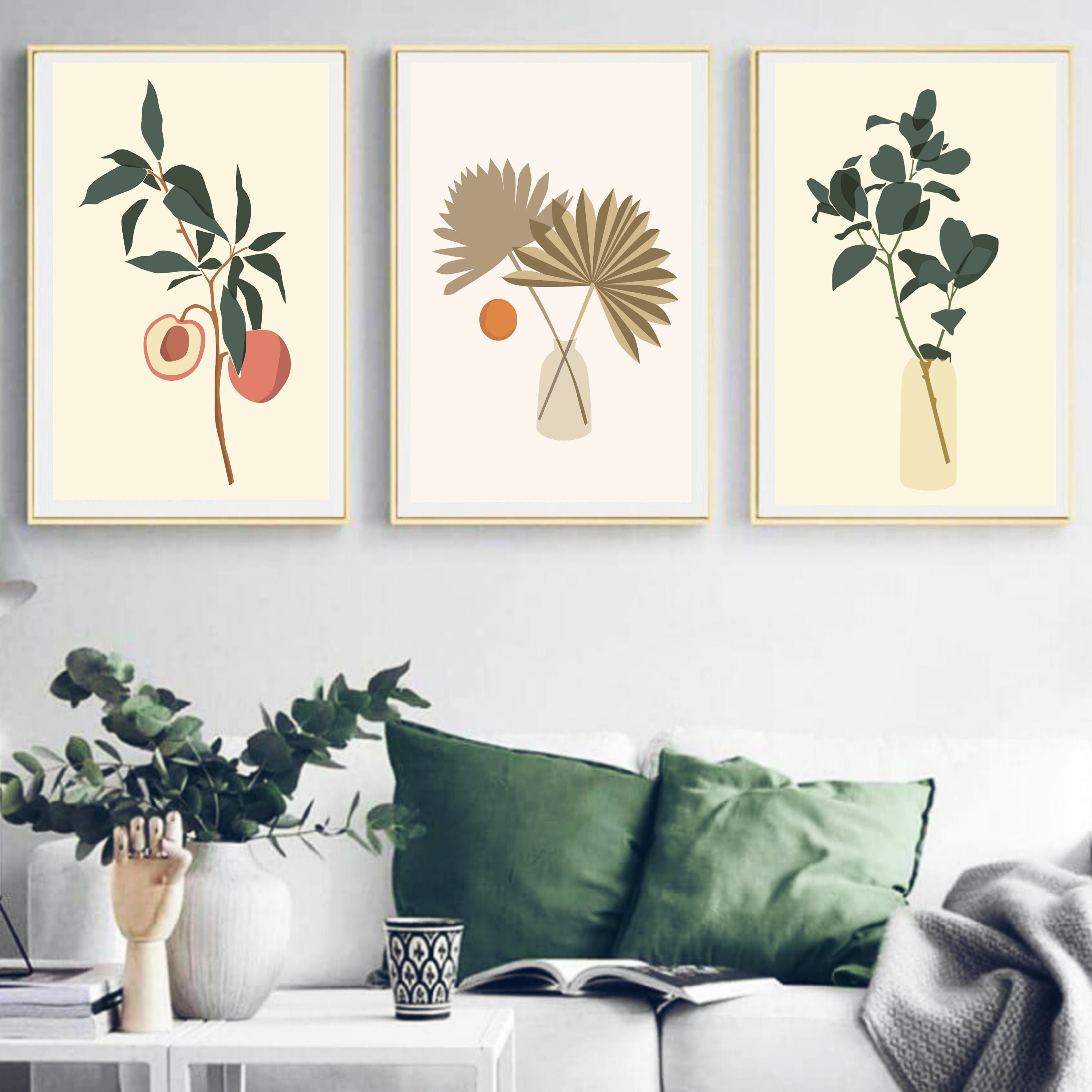 Affiche Minimaliste Fleurs, Poster Pour Décoration Murale, Illustration Fleurs et Plantes [ 2 Achete