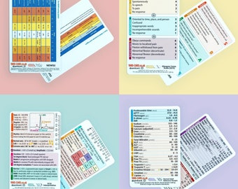 YardCard Bundle - Reference Cards for Student Nurses, Medical Students, PA, Paramedic Students
