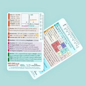 YardCard Bundle Reference Cards for Student Nurses, Medical Students, PA, Paramedic Students image 4