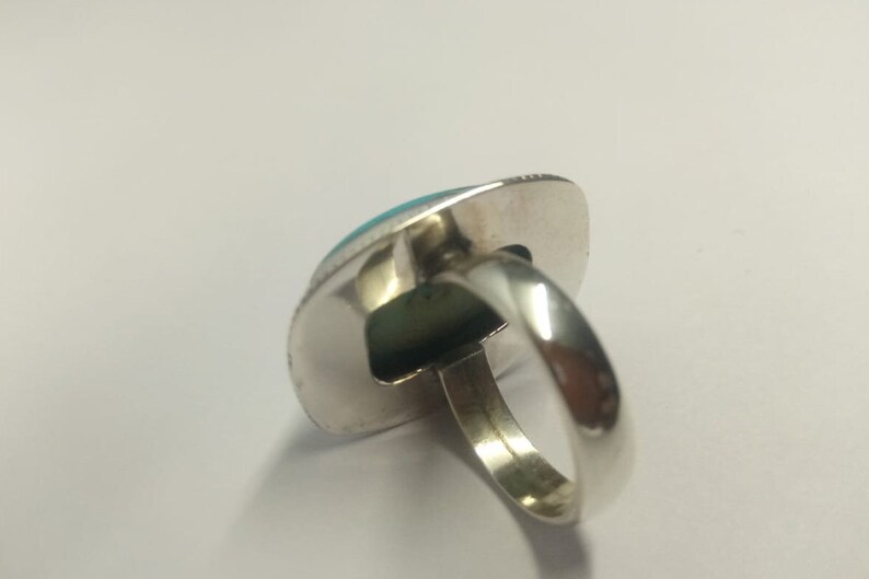 Sleeping Beauty Turquoise Ring 925 Sterling Silver Cushion - Etsy