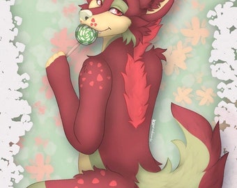 Candy Furry Commission YCH