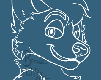 Insignia de Convención Furry Fursona YCH