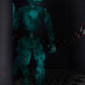 A leopard inspired fnaf animatronic