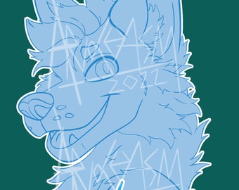 Insignia de Convención Furry Fursona YCH