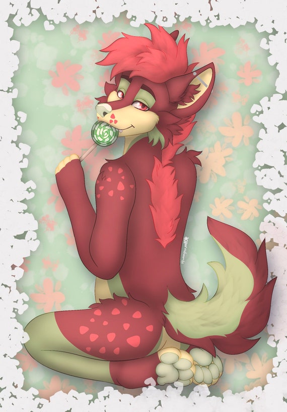 Candy Furry Commission YCH Etsy
