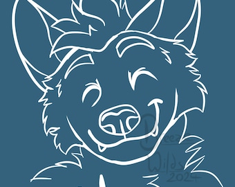 Insignia Convención Furry Fursona YCH