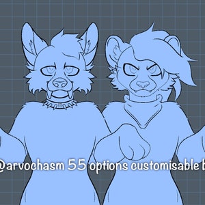 Furry P2U Base with 55+ Options