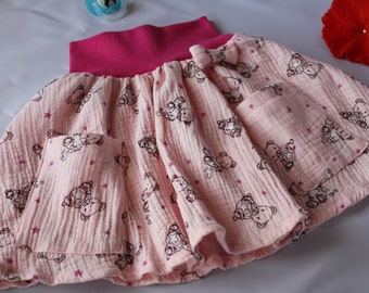 Girl Skirt, Muslin skirt, Summer Skirt, Skirt Size 104