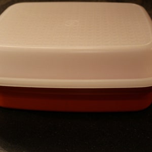 TUPPERWARE LARGE SEASON SERVE MARINADE CONTAINER Meat Vegetables + 1294  1295 Red