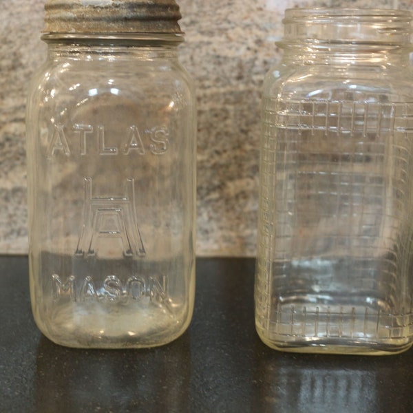 Vintage Hazel Atlas Canning Jars (2)