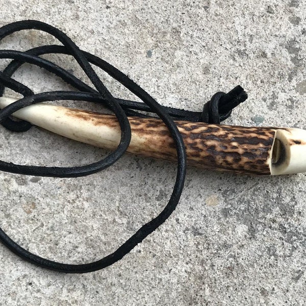 Wholesale big quantity available) Stag Antler Horn Dog Whistle For Training Or Hunting Shooting Handmade