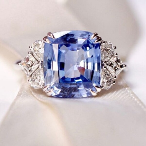 Ceylon Blue Sapphire Jewelry engagement  Ring, Blue Sapphire engagement Ring, Sapphire Ring, Royal Blue Sapphire