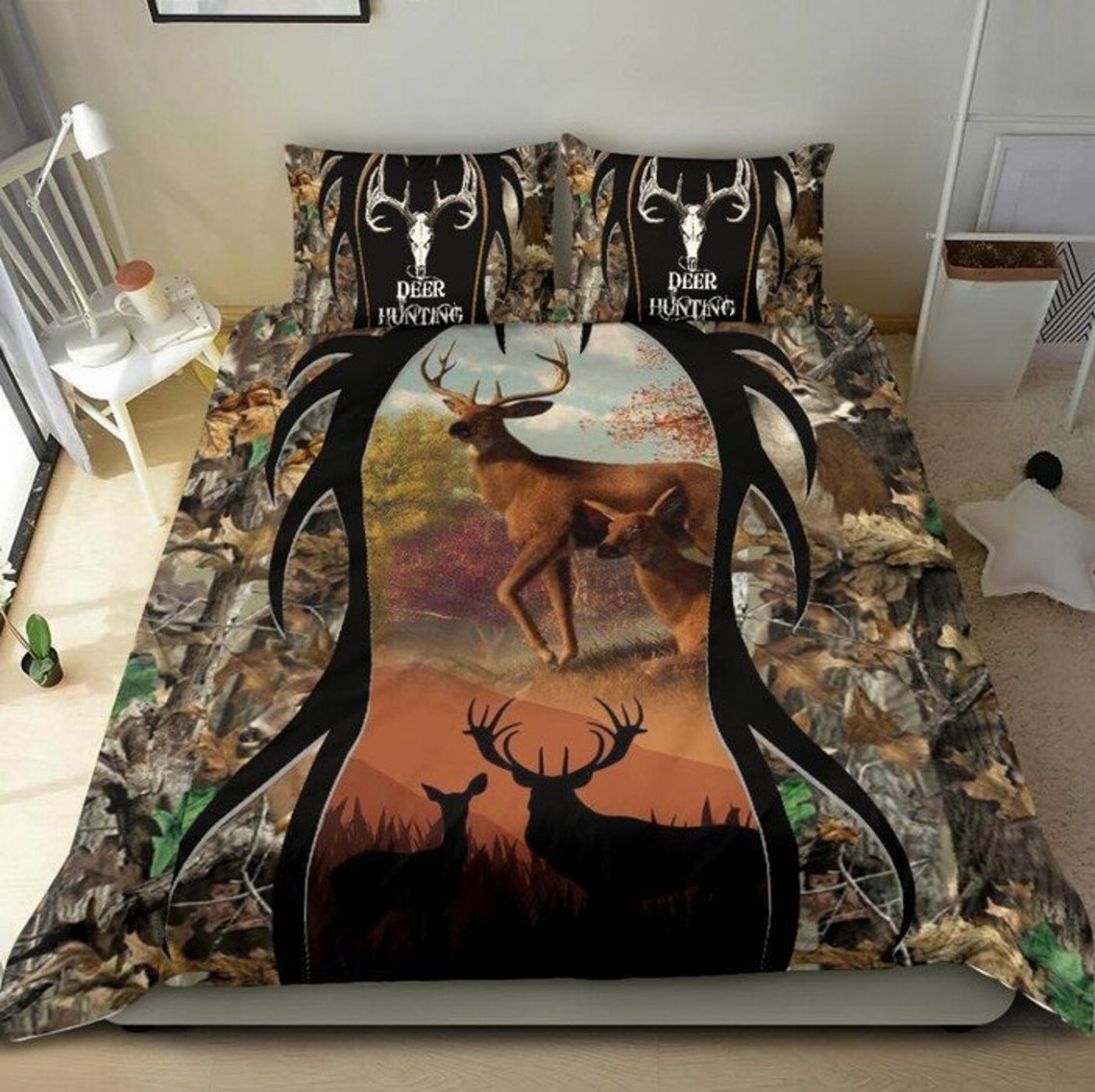 Deer Bedding Bedding Set Bedding Set For Hunting Lover Etsy