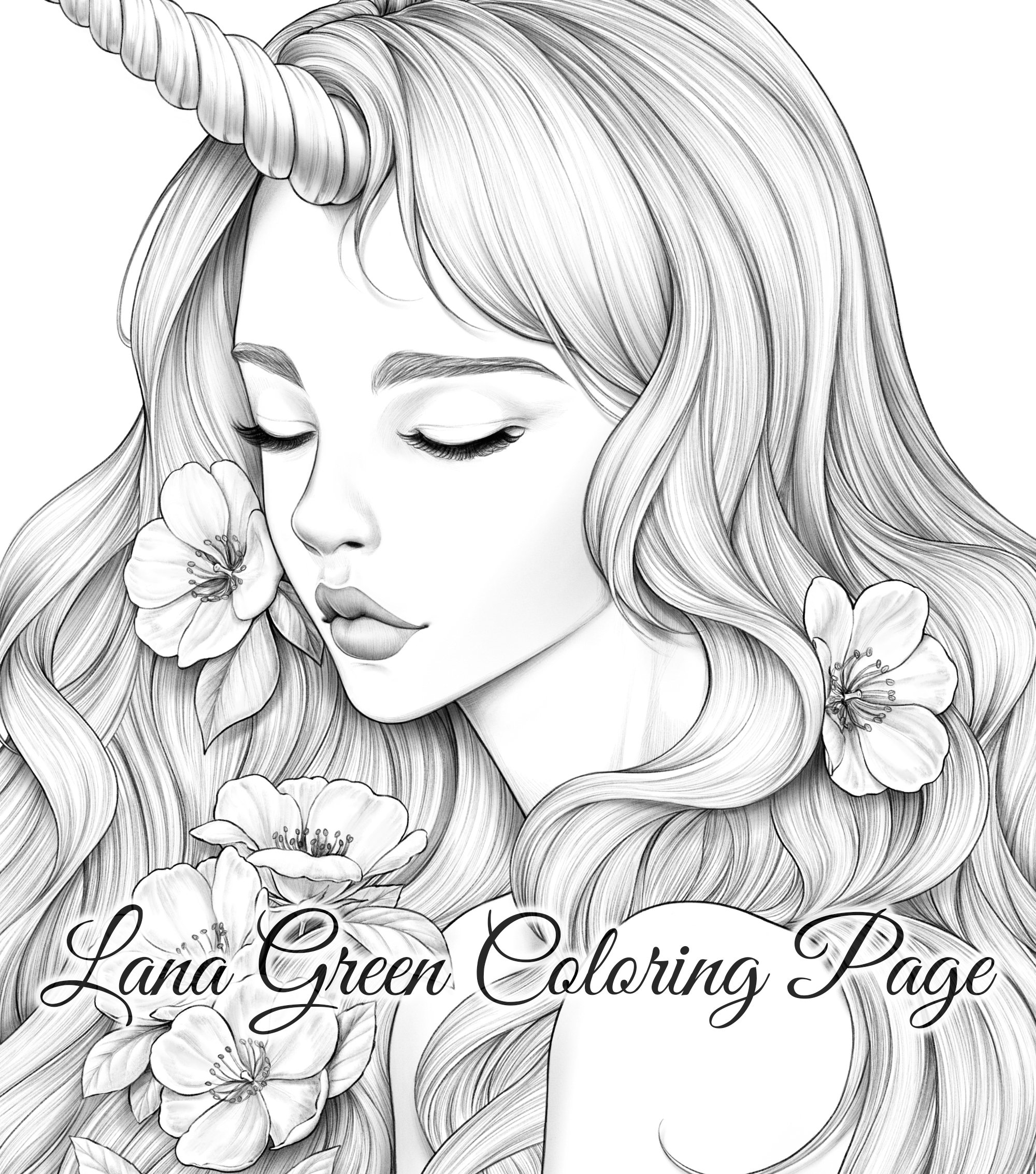 Pink Fluffy Unicorns Coloring Pages