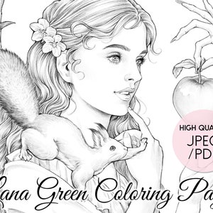 Poisonous • Coloring Page for Adults • Grayscale Coloring Page  • Instant Download • Lana Green Art • JPEG, PDF