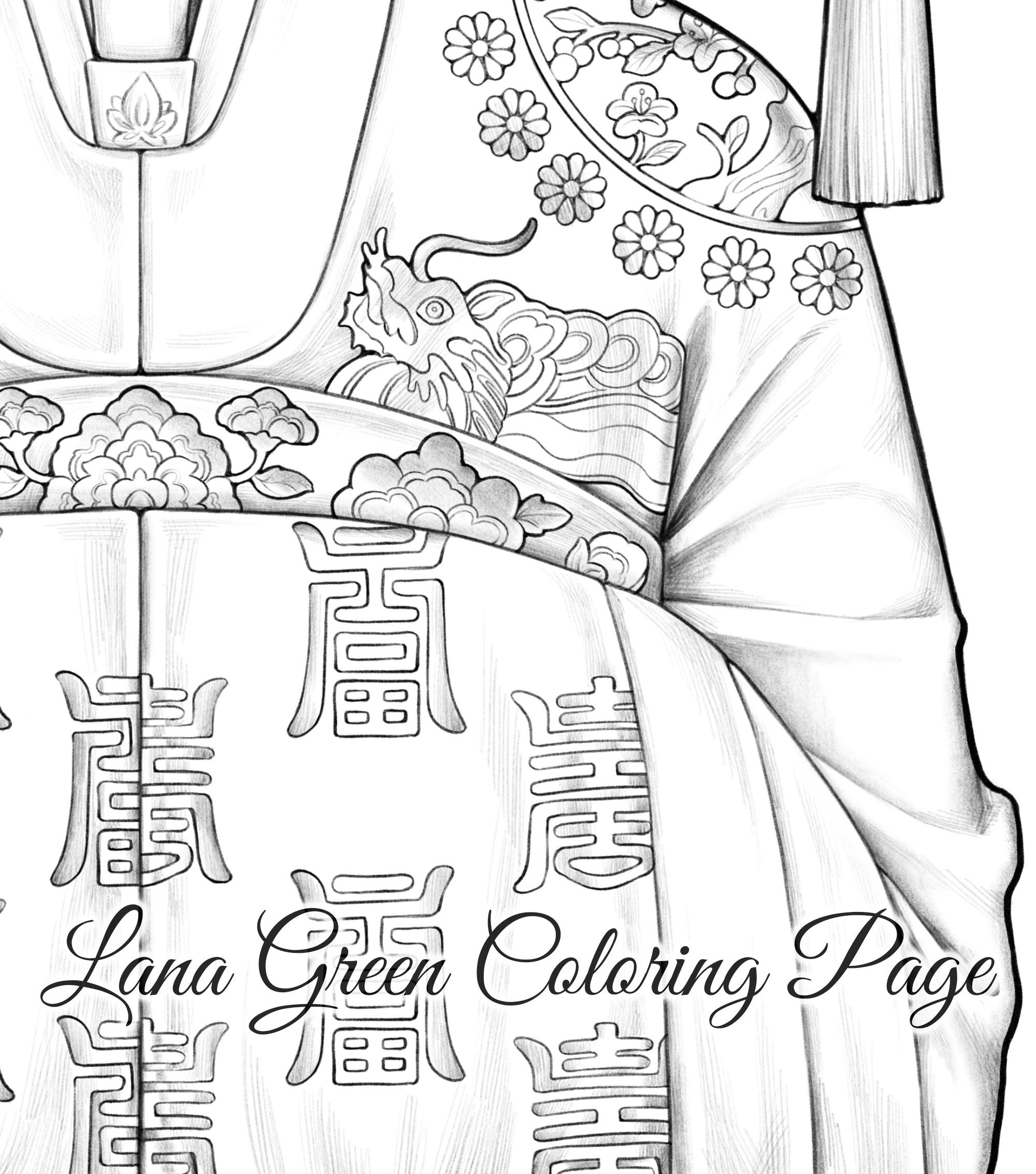 Kiwa Coloring Page for Adults Grayscale Coloring Page Etsy