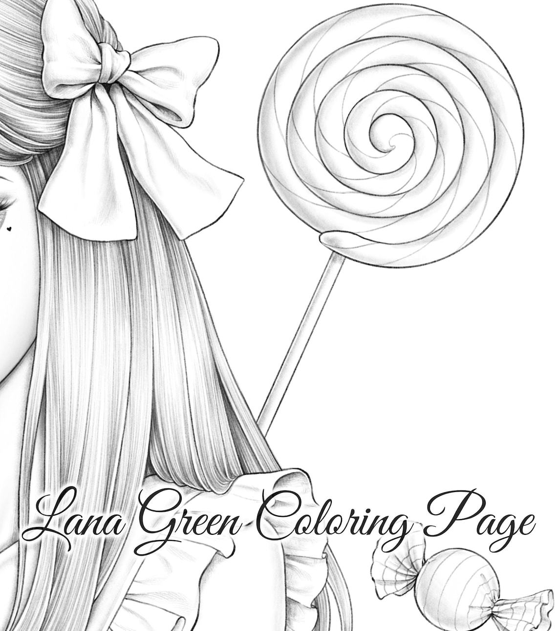 Sweet Tooth Coloring Page for Adults Grayscale Coloring - Etsy