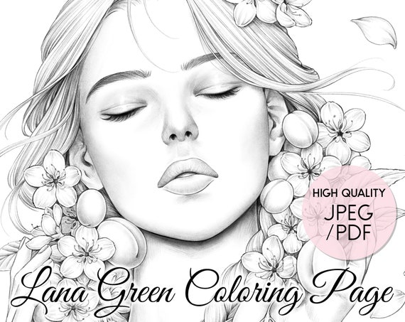 Coloring for adult: clock woman Poster by Yuna26