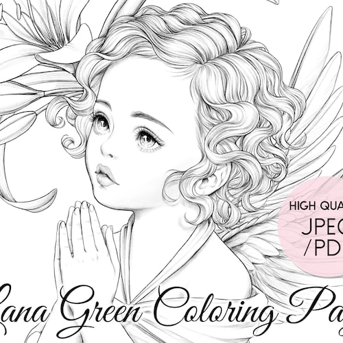 angel coloring pages pdf