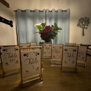 Table Numbers Insprired by Beauty and the Beast (FRAME NOT INCLUDED)