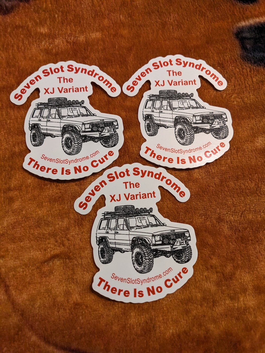 XJ Variant, Cherokee, Seven Slot Syndrome Stickers. Free Shipping. 3 ...