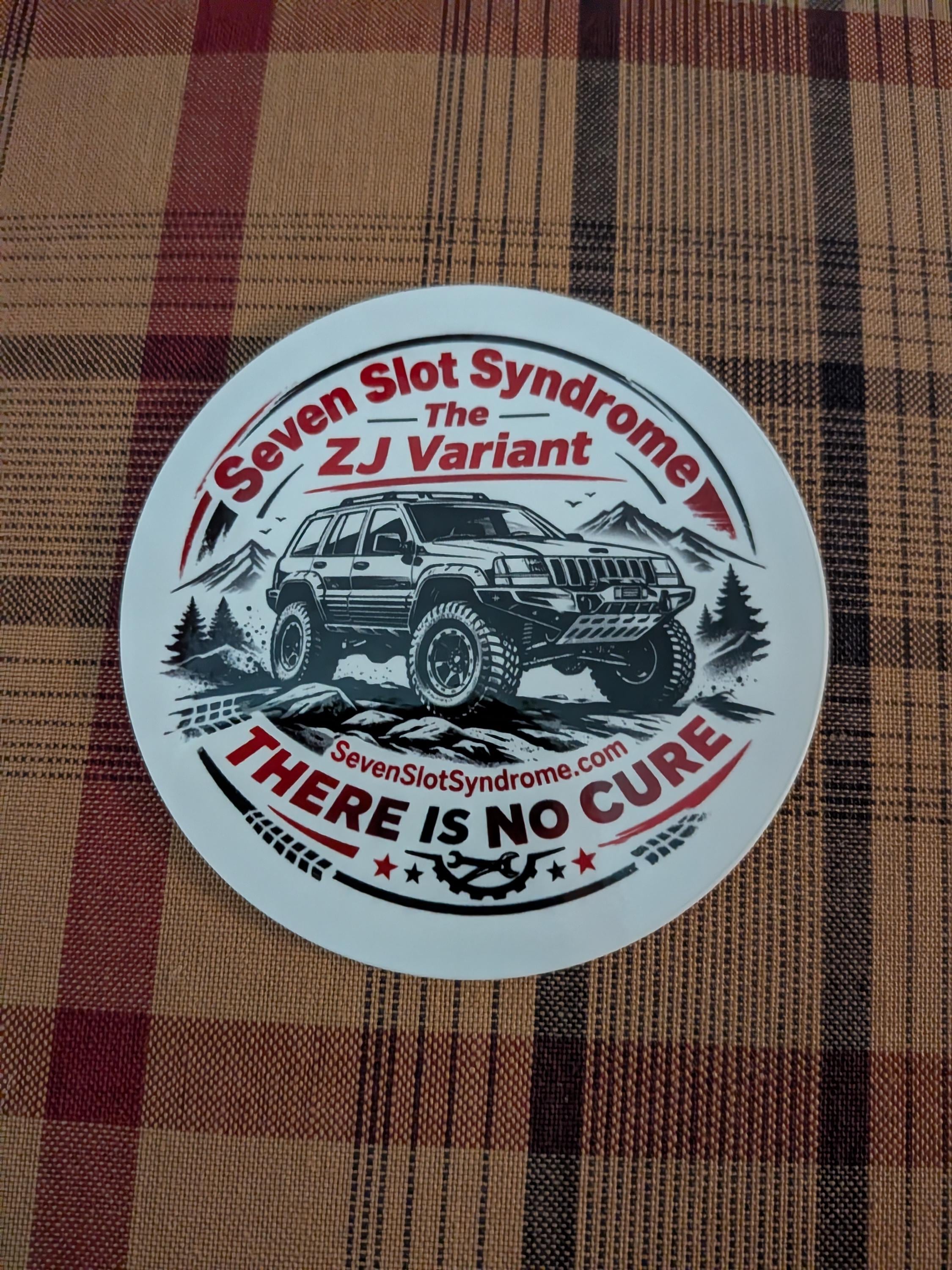 ZJ Variant, Cherokee, Seven Slot Syndrome Sticker. Free Shipping. - Etsy