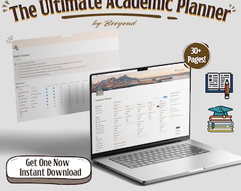 Notion Template Student Planner All in One Notion Life Planner Notion Template College Notion ADHD Notion Personal Planner Minimal Aesthetic