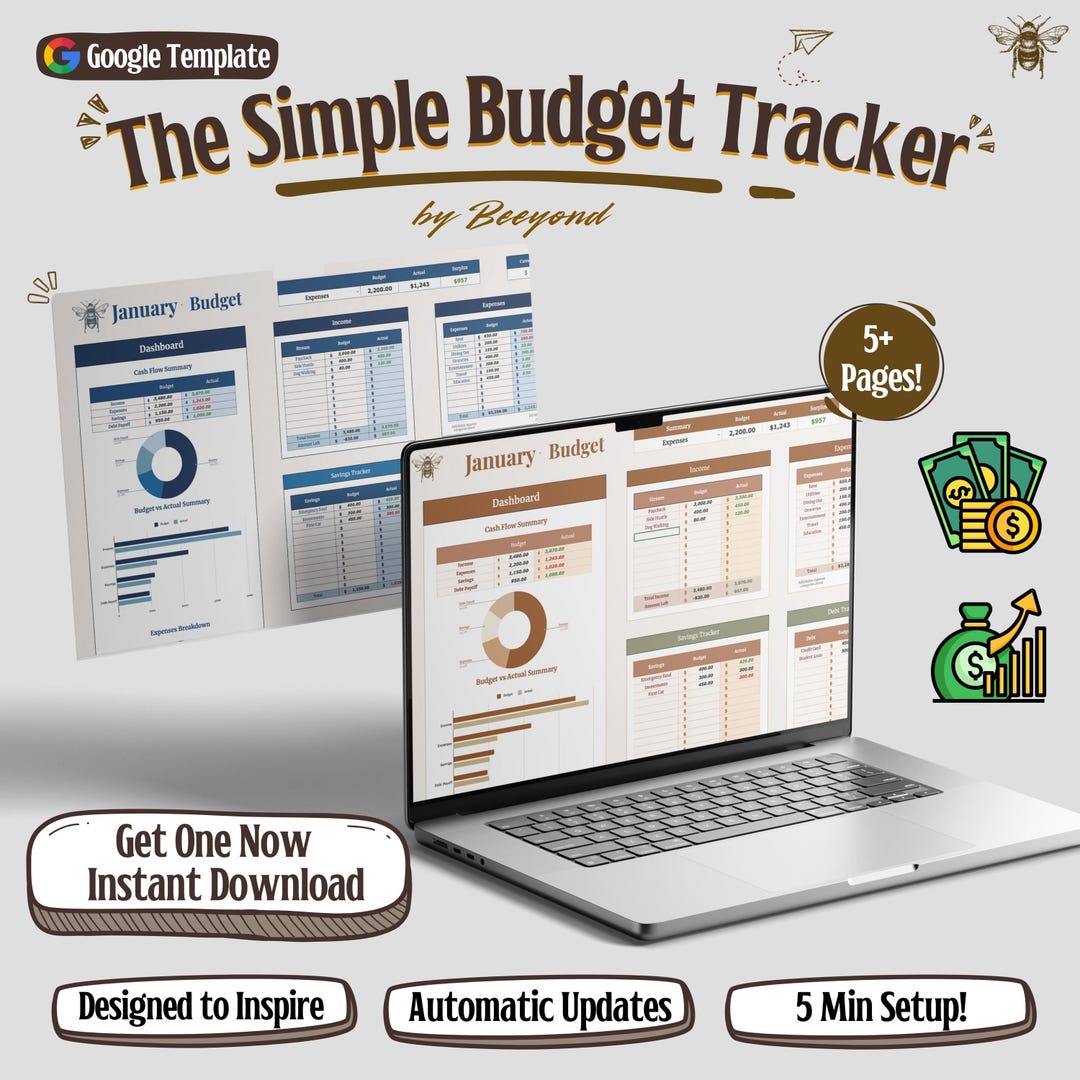 Budget Planner Google Sheets Monthly Budget Spreadsheet Paycheck Budget ...
