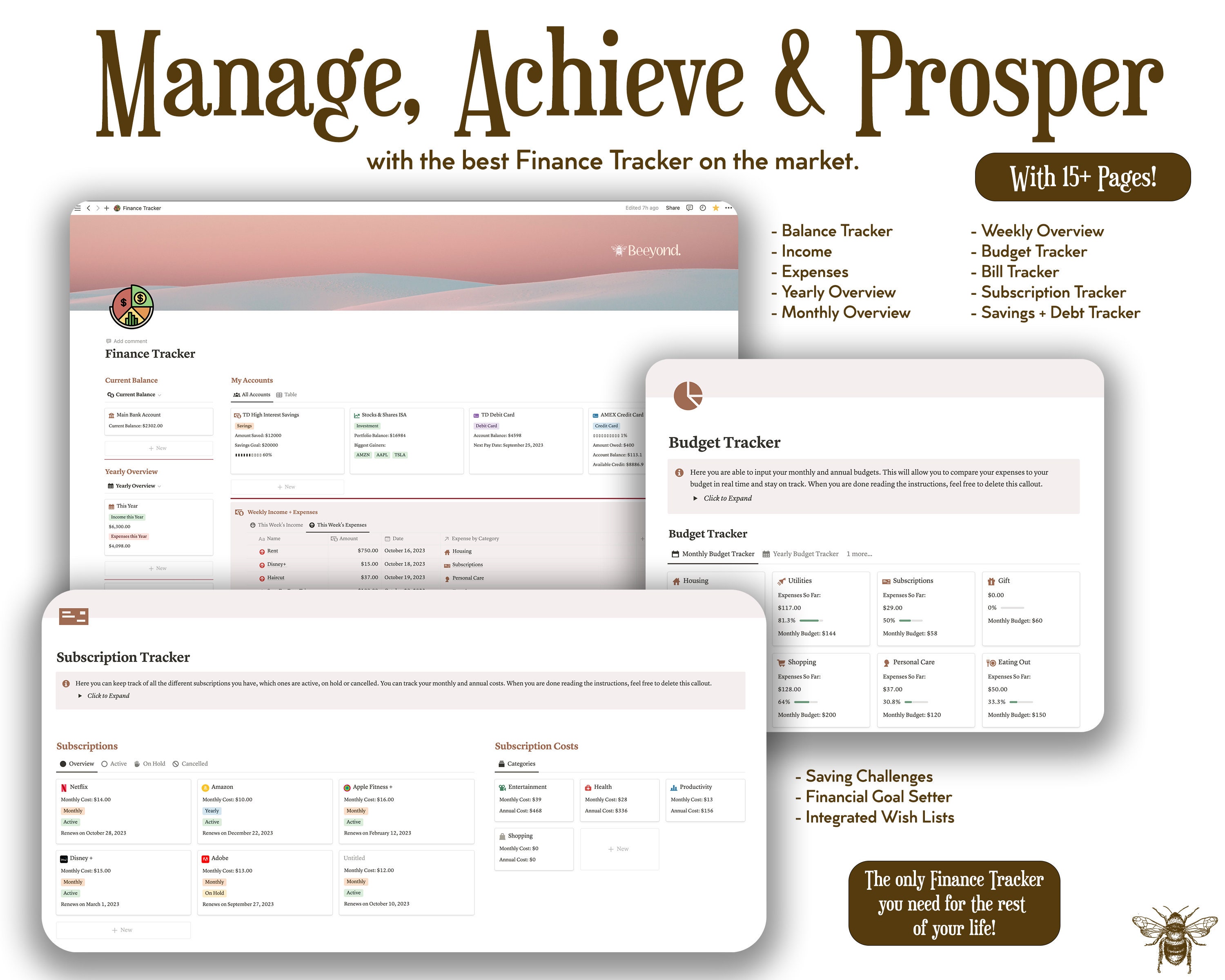 Notion Template Personal Finance Tracker Budget Tracker Income Expense ...