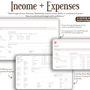 Notion Template Personal Finance Tracker Budget Tracker Income Expense ...