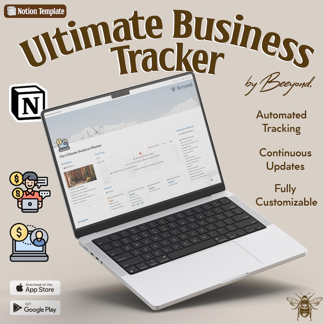 Notion Template Business Planner CRM Notion Business Dashboard Notion ...