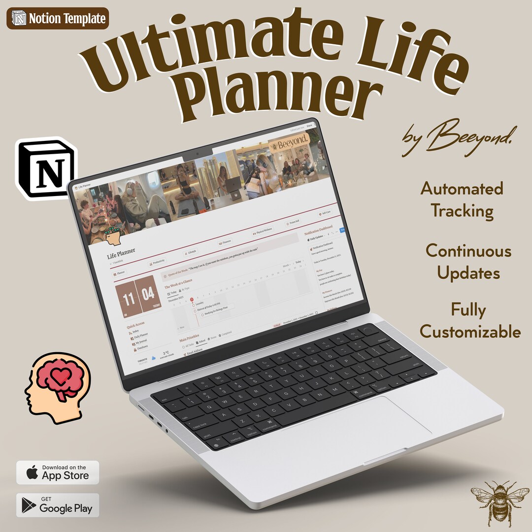 Notion Template Life Planner All in One Notion Template Notion ...