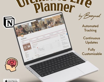 Notion Template Life Planner All in One Notion Template Notion Dashboard Ultimate Notion Calendar ADHD Notion Planner Minimal Aesthetic 2025