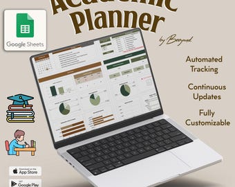 University Planner Spreadsheet Student Template Google Sheets Student Planner College Assignment Tracker Task Class Timetable Study Planner