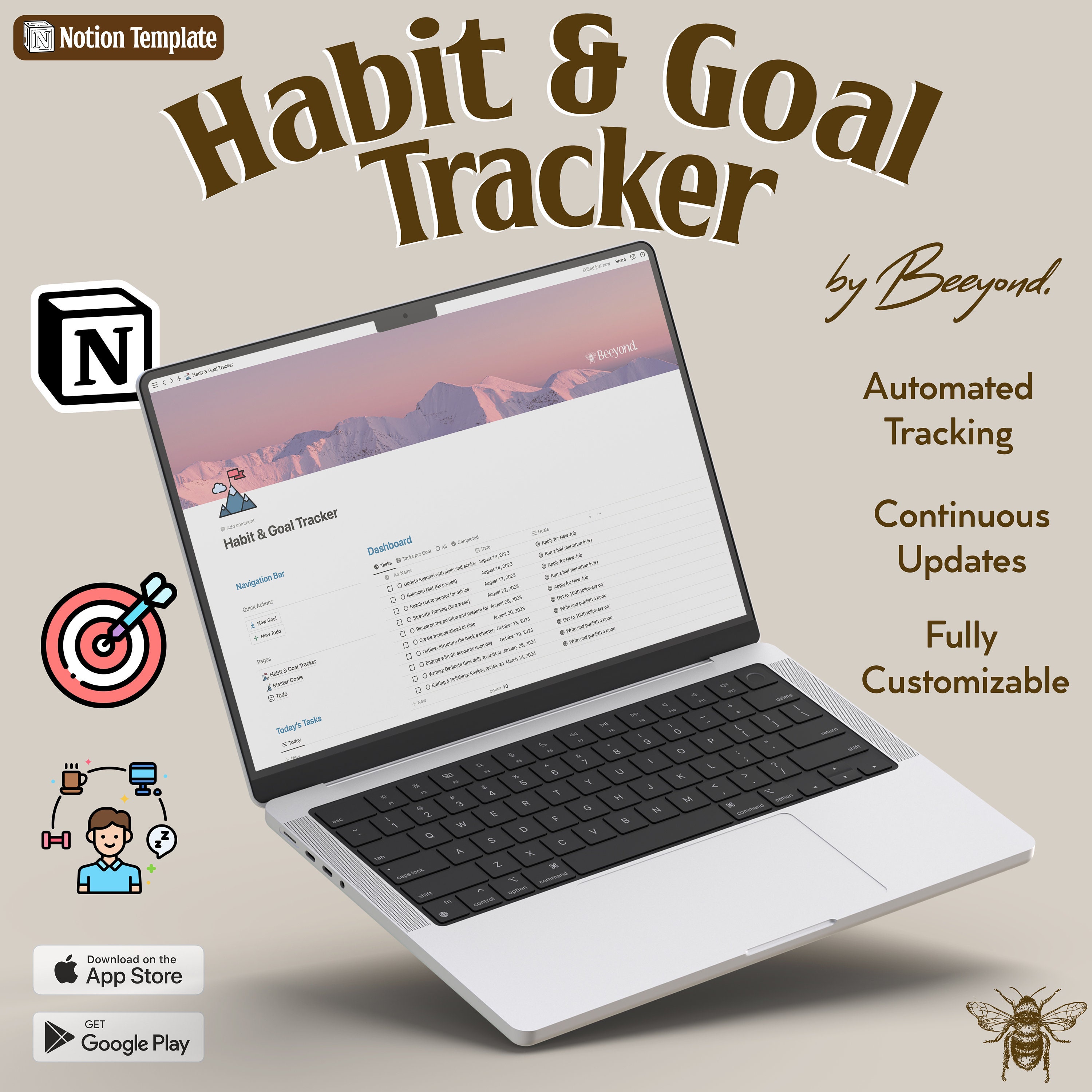 Habit Tracker Notion Template Habit Tracker, Notion Habit Tracker ...