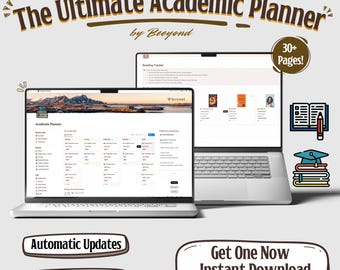 Notion Template Student Planner All in One Notion Life Planner Notion Template College Notion ADHD Notion Personal Planner Minimal Aesthetic