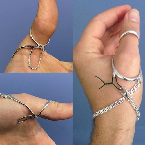 Thumb Splint 925 Silver Ring MCP Hyperextension Splint Etsy