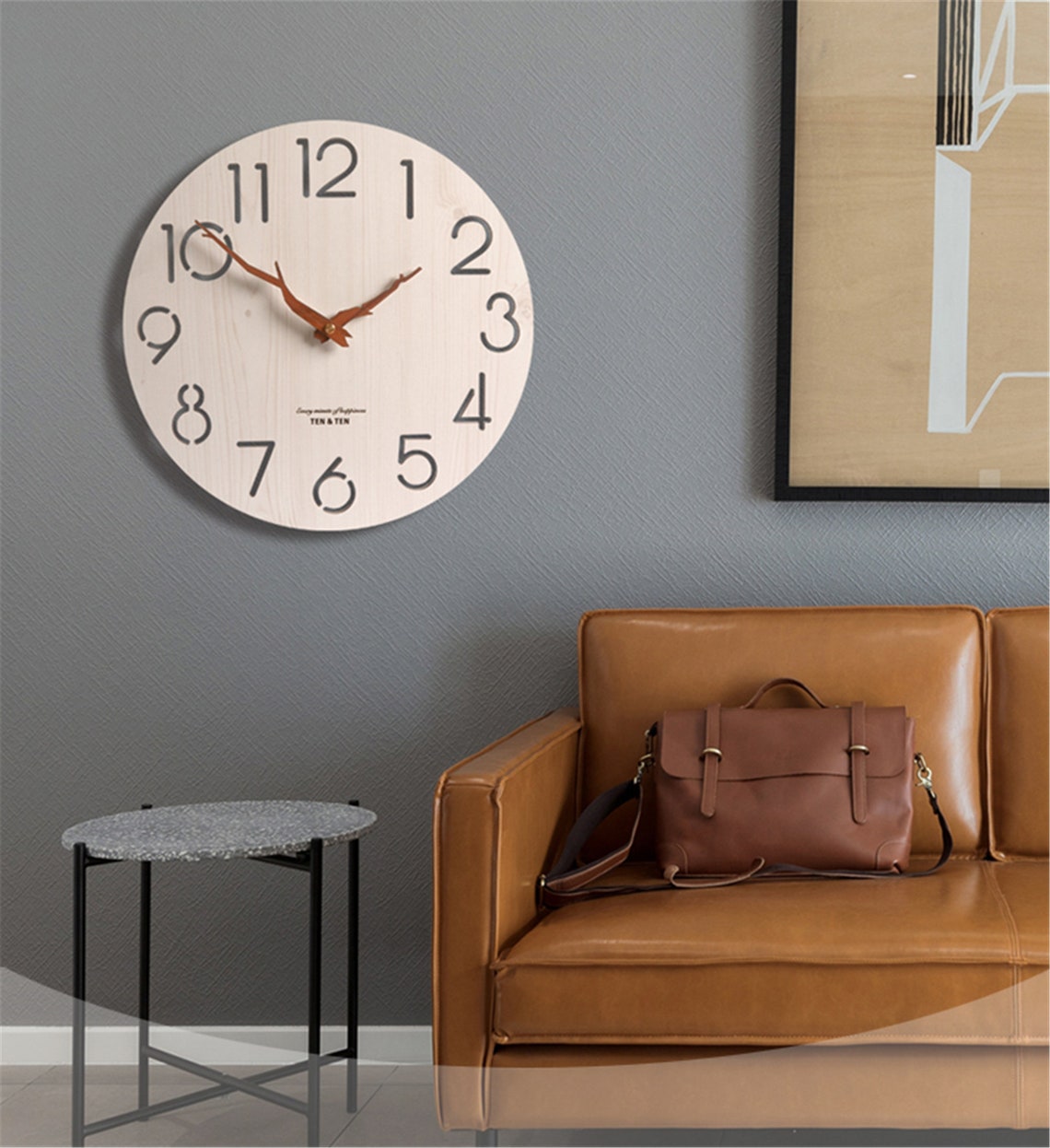 Creative Silent Clocks Living Room Perforated Quartz Clock Etsy