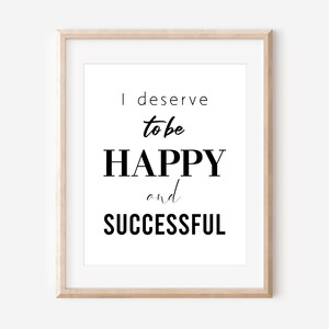 Positive Affirmations Printable Poster, Self Compassion Print, Therapeutic Wall Art, Mental Health Wall Decor