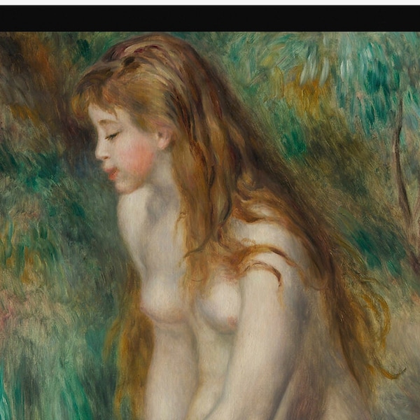 Niña bañándose Auguste Renoir Impresión de Bellas Artes A3 A4 A5 / Hogar de arte clásico / Pósteres de papel premium de 260 g / m2